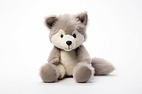 Stuffed doll wolf plush cute toy.