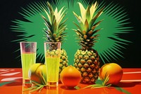 Pineapple juice fruit plant food.