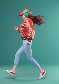 Dancing running fashion sports. AI generated Image by rawpixel.