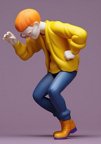 Cartoon yellow representation side view. AI generated Image by rawpixel.