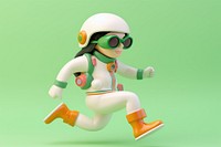 Astronaut figurine fashion cartoon. 