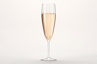 Champagne glass transparent glass bottle drink wine.