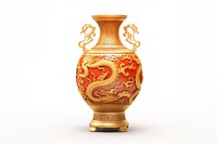 Chinese vase porcelain pottery gold.