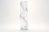 Fluid element transparent glass white white background simplicity.