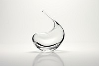 Fluid element transparent glass white simplicity reflection.