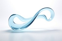 Fluid symbol transparent glass white simplicity splashing.