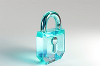 Lock transparent glass protection security beverage.