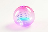 Wifi logo transparent glass sphere lightweight refraction.