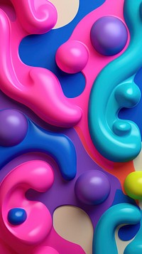  Abstract wallpaper purple toy art. AI generated Image by rawpixel.