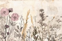 Dried elements flower backgrounds painting.