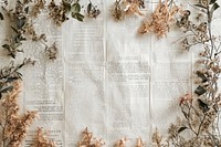 Dried flowers page backgrounds pattern.