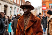 Black man young American African man photography overcoat. AI generated Image by rawpixel.