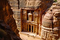 Scenery petra architecture archaeology.