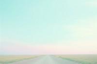  Dreamy pastel country road and power lines background backgrounds outdoors horizon. AI generated Image by rawpixel.