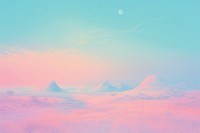  A Soft printed silkscreen texture background landscape outdoors nature. AI generated Image by rawpixel.