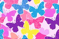Hand drawn butterfly background backgrounds outdoors pattern.