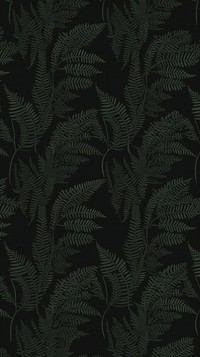 Fern green wallpaper plant black. AI generated Image by rawpixel.