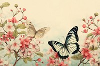 Butterfly flower animal insect.