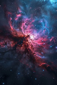 Cosmos galaxy astronomy universe nebula. AI generated Image by rawpixel.