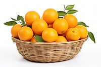 Fruit basket grapefruit orange plant.