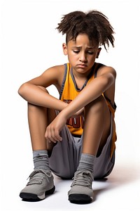 Young athlete boy footwear portrait sitting. AI generated Image by rawpixel.