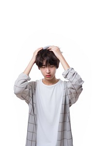 Young korean boy portrait sleeve photo. AI generated Image by rawpixel.