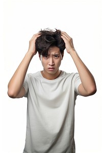 Young korean man portrait t-shirt photo. AI generated Image by rawpixel.