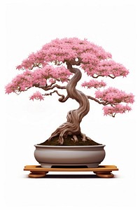  Bonsai tree flower plant. AI generated Image by rawpixel.