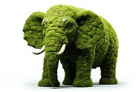 Elephant mammal animal white background. AI generated Image by rawpixel.