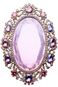 Sparkle gemstone jewelry brooch. 