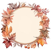 Autumn autumn circle plant. AI generated Image by rawpixel.