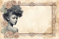 Black woman portrait frame adult. AI generated Image by rawpixel.
