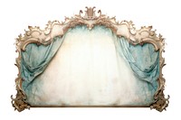 Curtain frame old white background. AI generated Image by rawpixel.