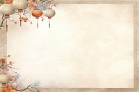 Chinese lantern backgrounds paper frame. AI generated Image by rawpixel.