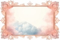Clouds backgrounds frame paper. AI generated Image by rawpixel.