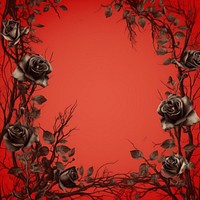 Thorns and red roses backgrounds pattern flower. AI generated Image by rawpixel.