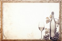 Glass wine painting bottle. AI generated Image by rawpixel.