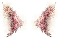Wings white background creativity pattern. AI generated Image by rawpixel.