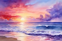 Beach backgrounds landscape outdoors