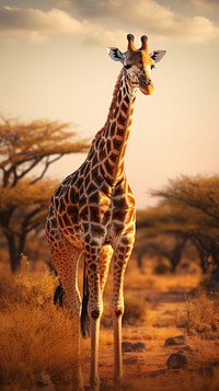 Giraffe wildlife nature outdoors.