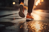 Running outdoors footwear road. AI generated Image by rawpixel.