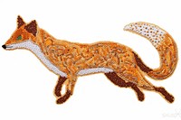  Fox animal mammal art. AI generated Image by rawpixel.