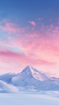  Rock snow mountain landscape sky outdoors. AI generated Image by rawpixel.