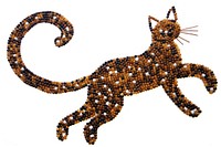  Cat animal bead art. AI generated Image by rawpixel.