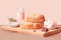 PNG Bakery bread food confectionery. AI generated Image by rawpixel.