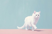 PNG Cat hopping animal mammal pet. AI generated Image by rawpixel.