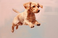 PNG Dog jumpping animal mammal puppy. AI generated Image by rawpixel.