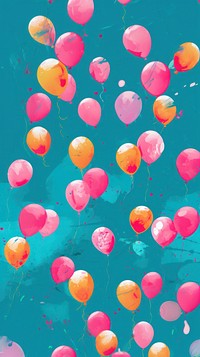 Balloons backgrounds celebration decoration. AI generated Image by rawpixel.