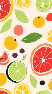  Summer fruit grapefruit pattern. 