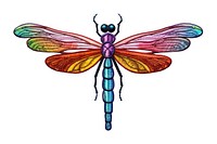 Dragonfly insect animal white background. AI generated Image by rawpixel.